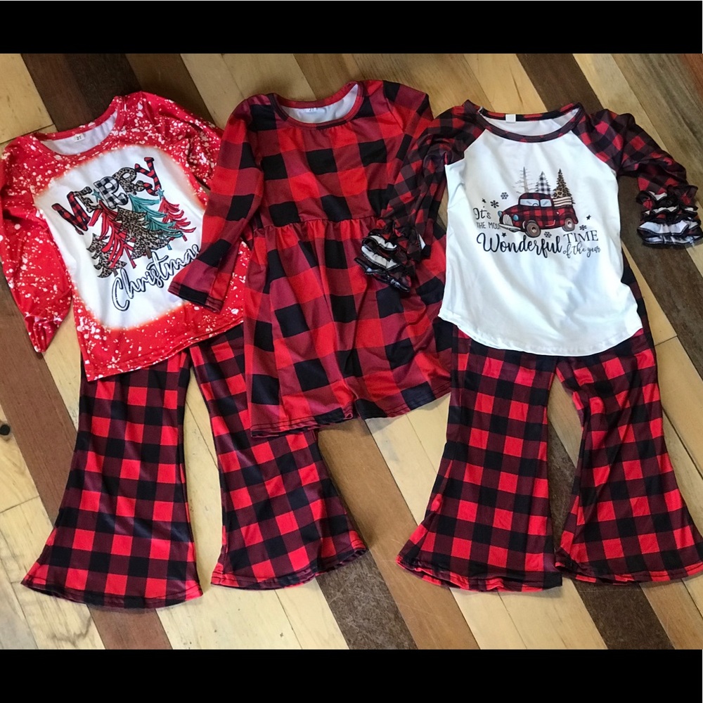 Buffalo Plaid Christmas Outfit, Merry Christmas
